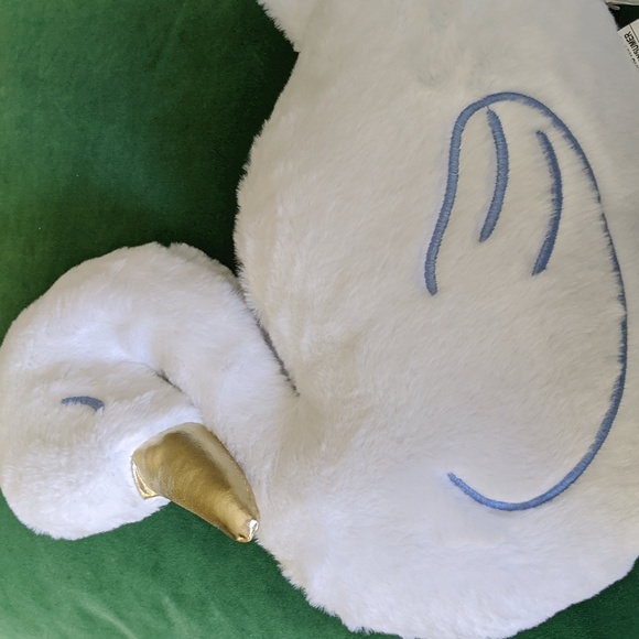 Target Bullseye Plush Swan Decorative Pillow Gold Beak Spring Easter 2025 ~ NEW - Picture 3 of 3
